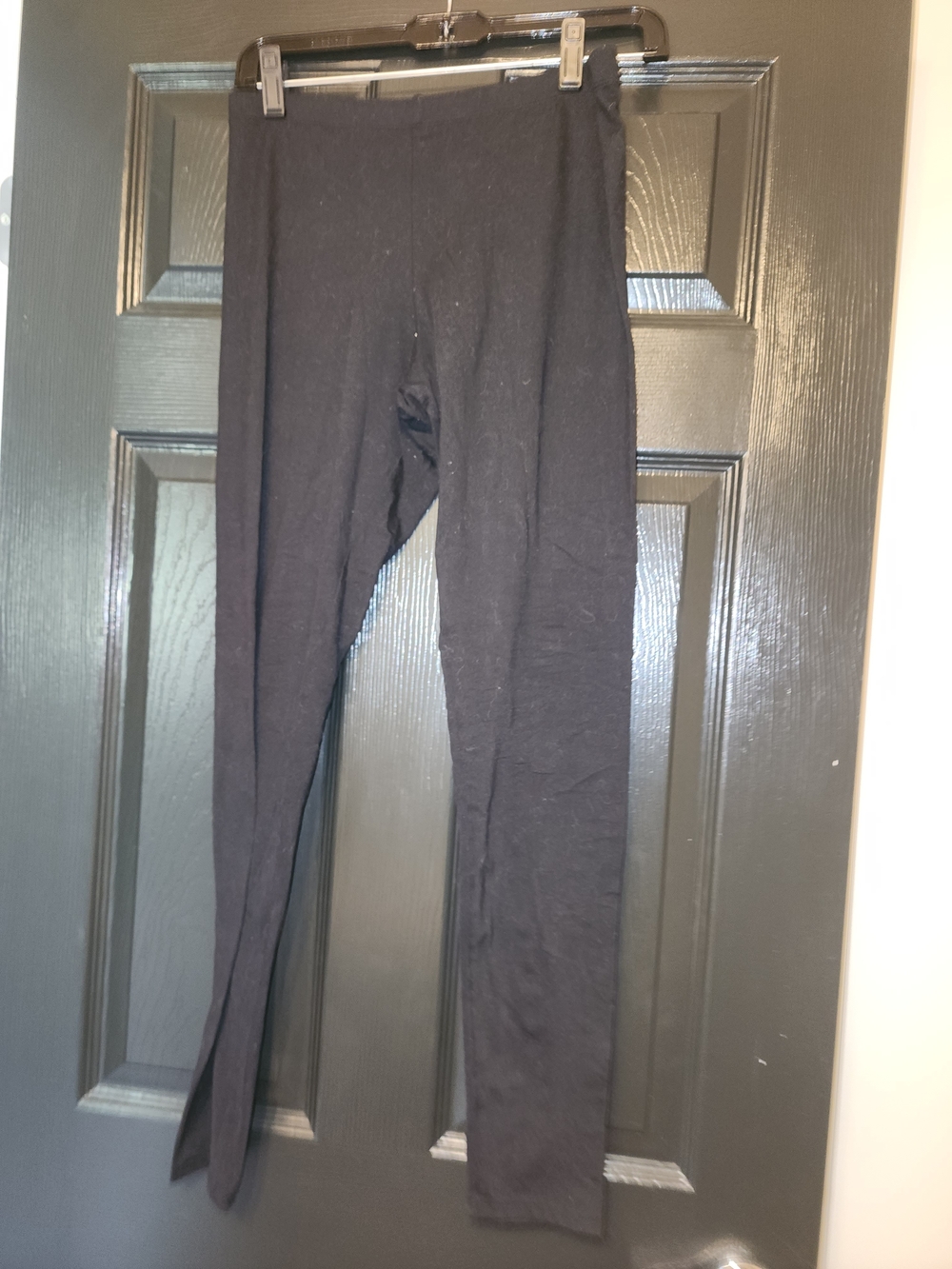 Felina Black Womens Stretch Leggings